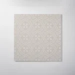 Fiore Motif Grey Matt Tile