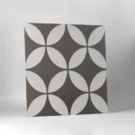 Fiore Petal Charcoal Matt Tile