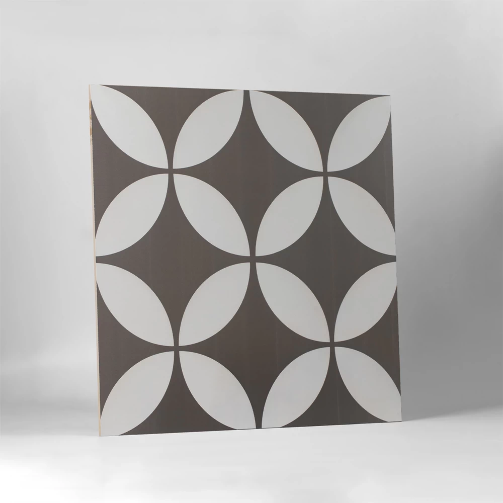 Fiore Petal Charcoal Matt Tile